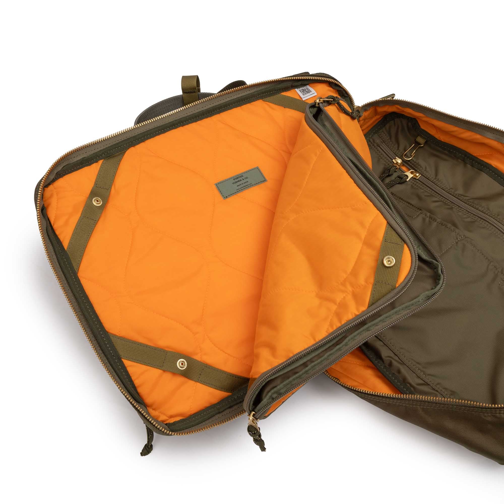 Porter Yoshida Force 3Way Briefcase Olive Drab - Image 11