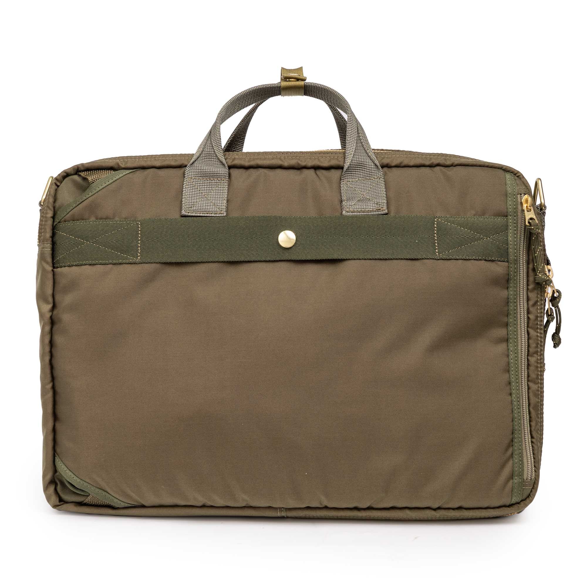 Porter Yoshida Force 3Way Briefcase Olive Drab - Image 5