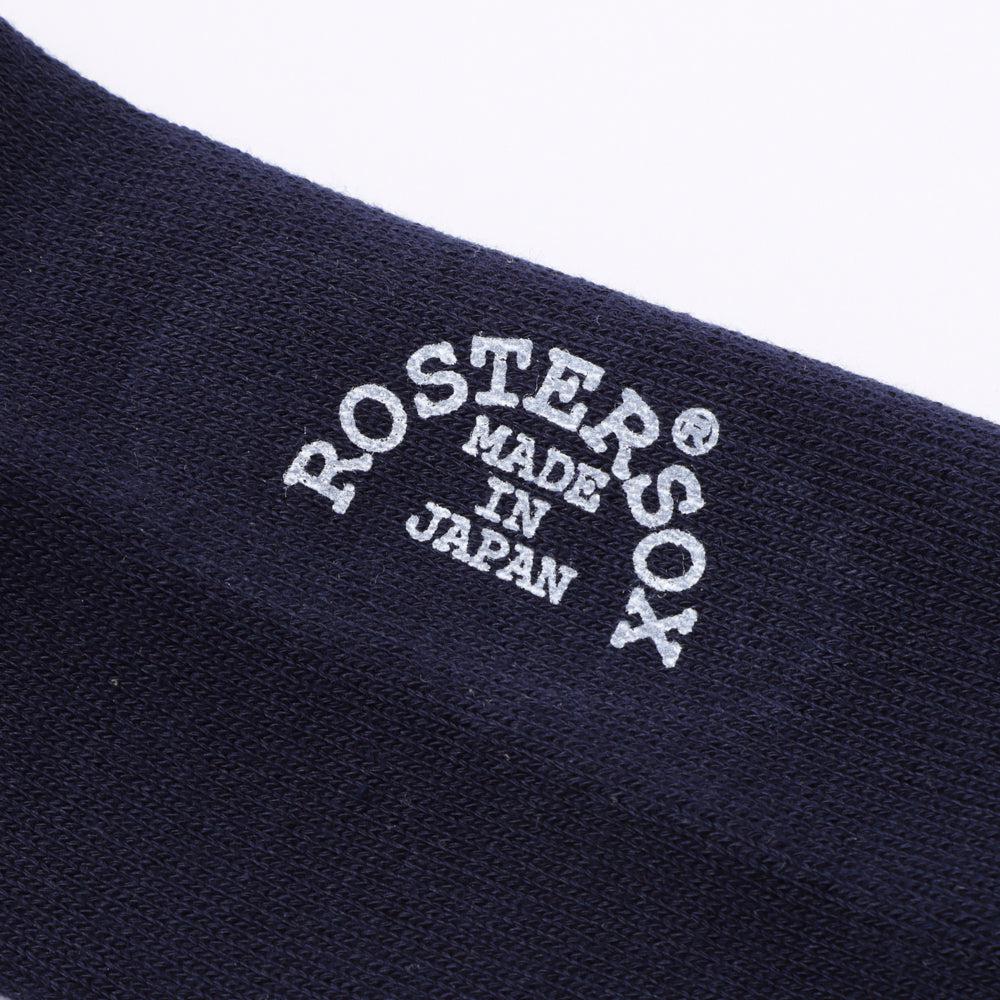 Roster Sox x Clutch Cafe London Ribbed Socks Navy - Image 3