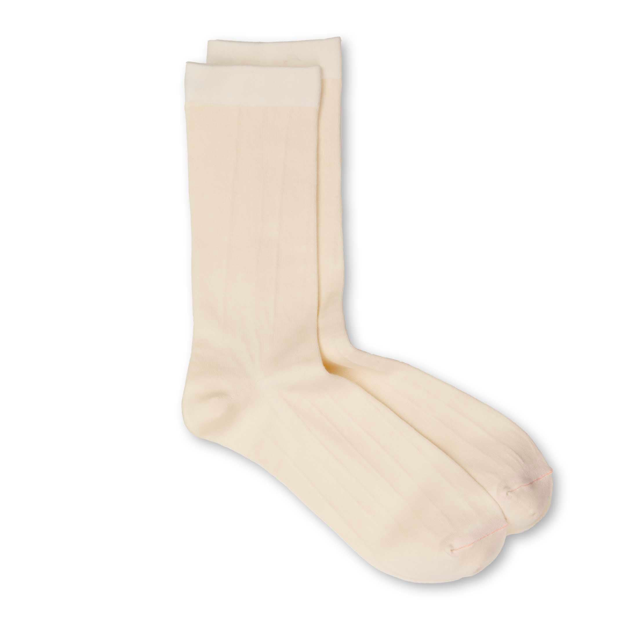 Rototo Flex Stretch Sock Ecru