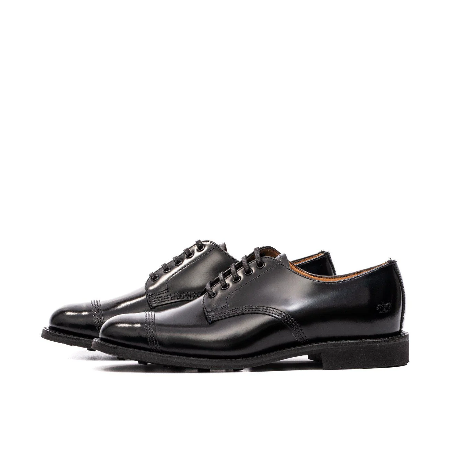 Sanders Japan Picusa Gibson Toe Cap Shoe Black 1128B - Image 2