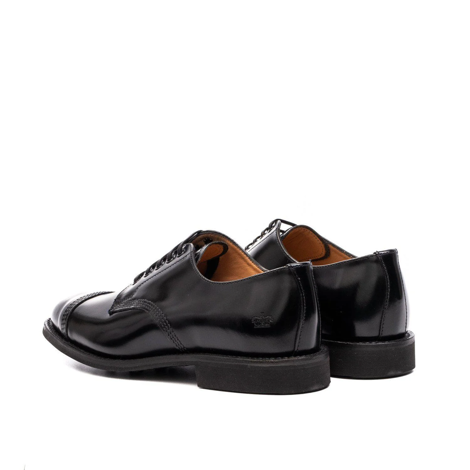 Sanders Japan Picusa Gibson Toe Cap Shoe Black 1128B - Image 3