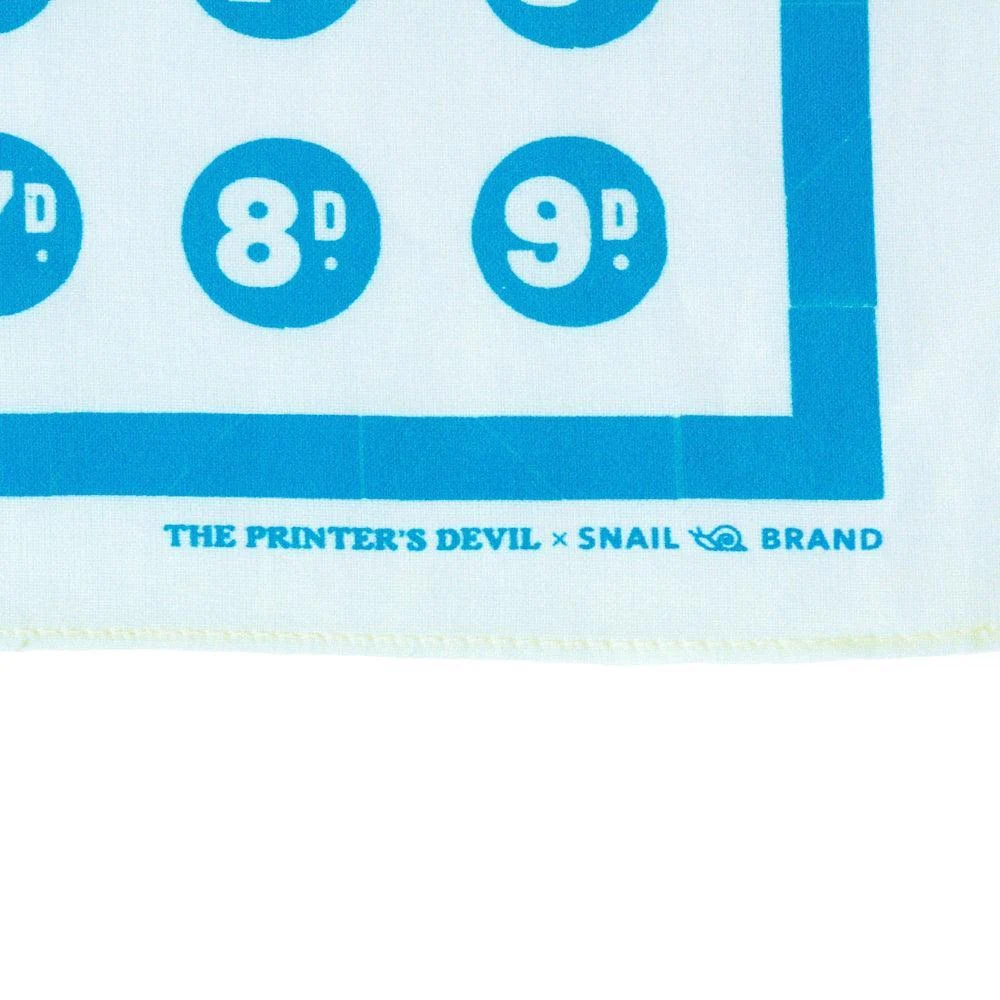 Snail Brand Bandana Coin - OFF WHITE & BLUE - Image 2