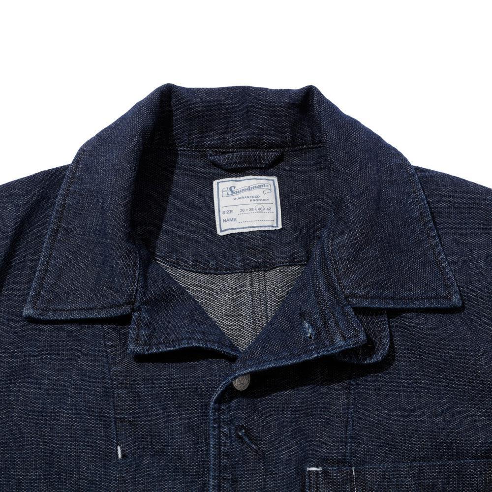 Soundman Birmingham Jacket Cotton/Linen Indigo - Image 3