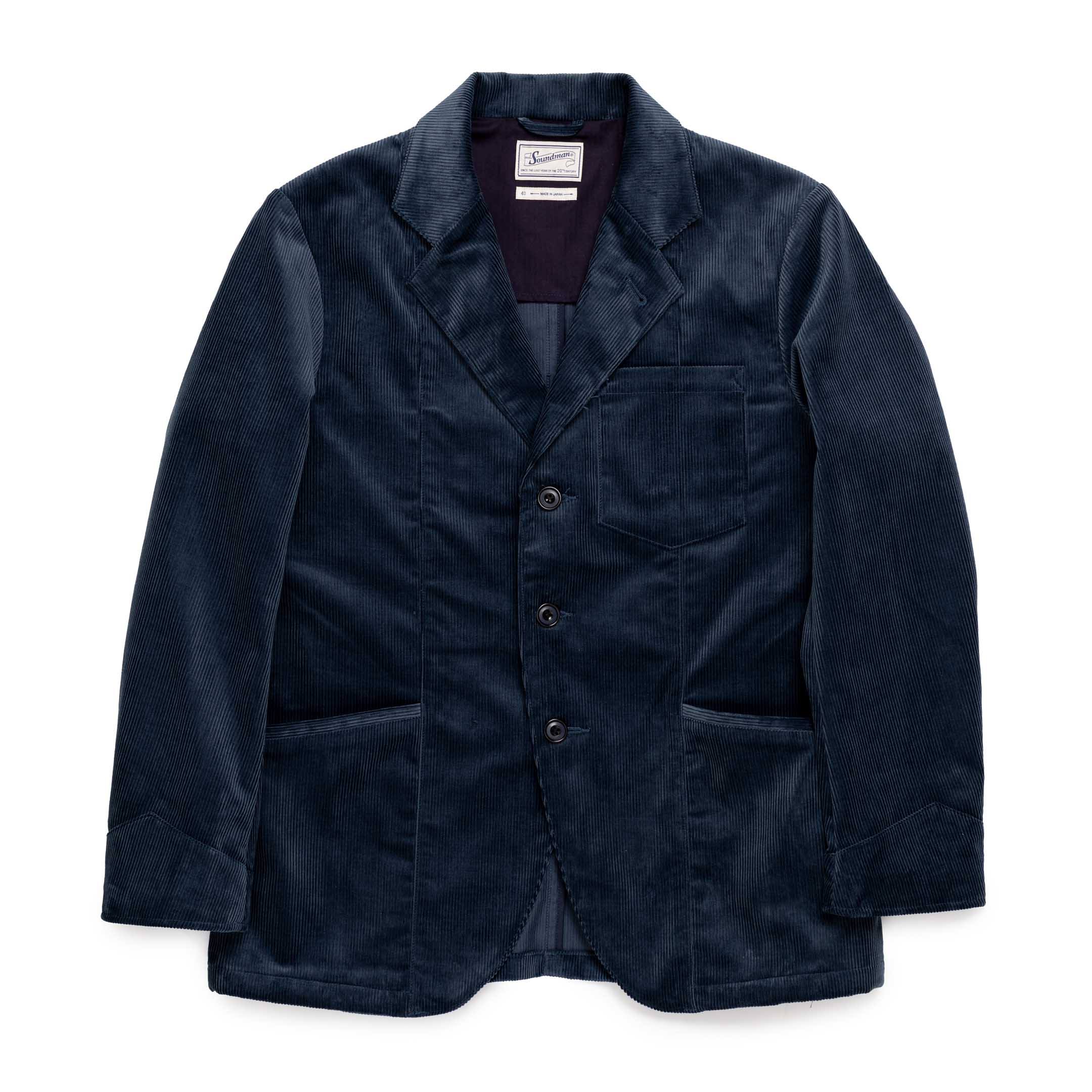 Soundman Dudley II Corduroy Jacket Navy