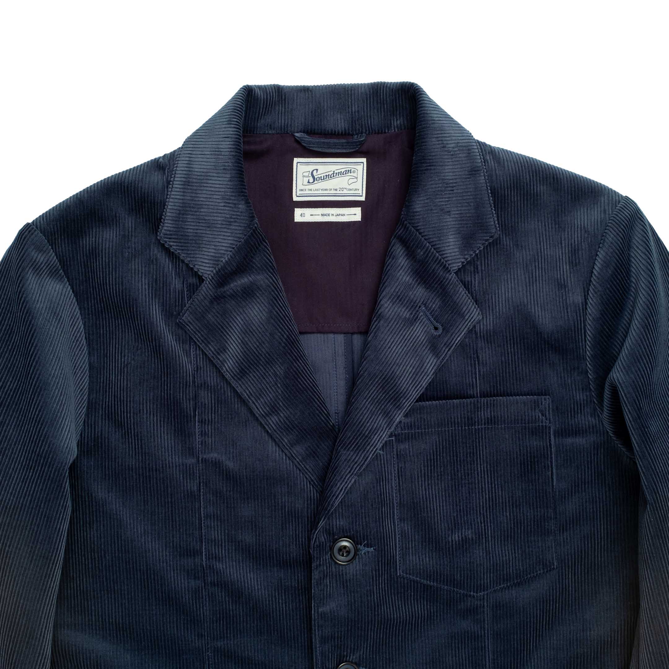 Soundman Dudley II Corduroy Jacket Navy - Image 4