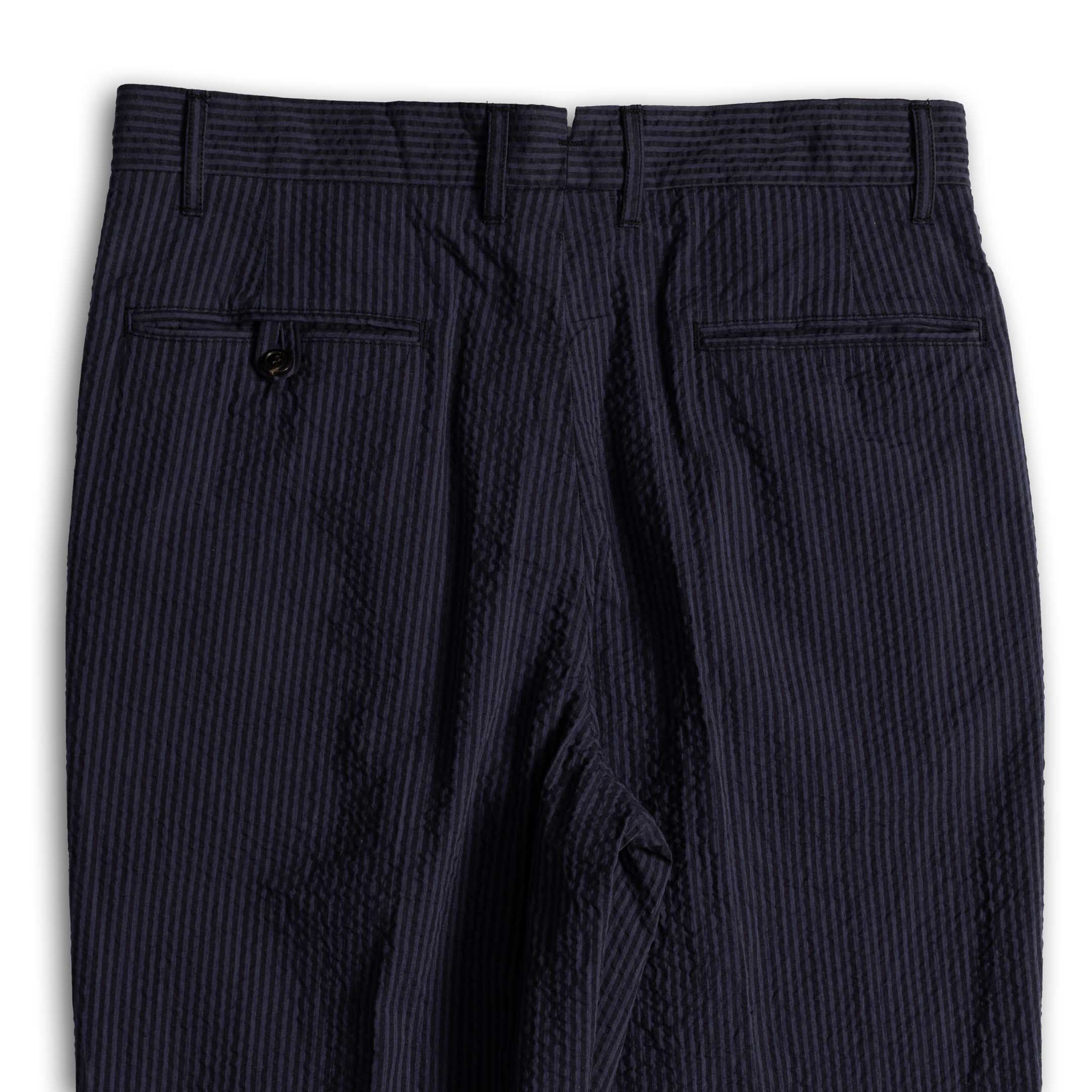 Soundman Marquess Seersucker Trousers Blue x Navy - Image 6