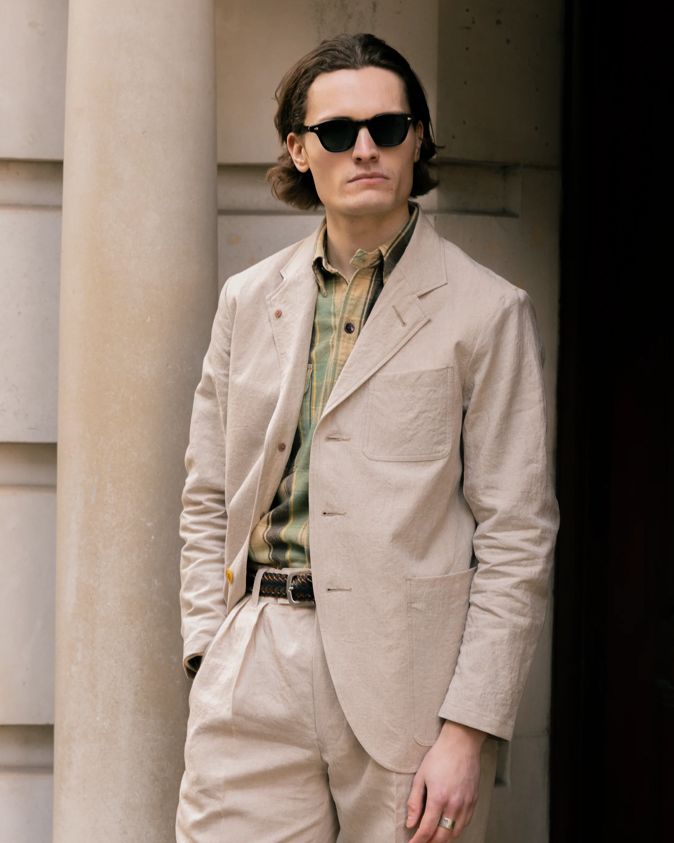Soundman Rector Linen Jacket Natural - Image 11