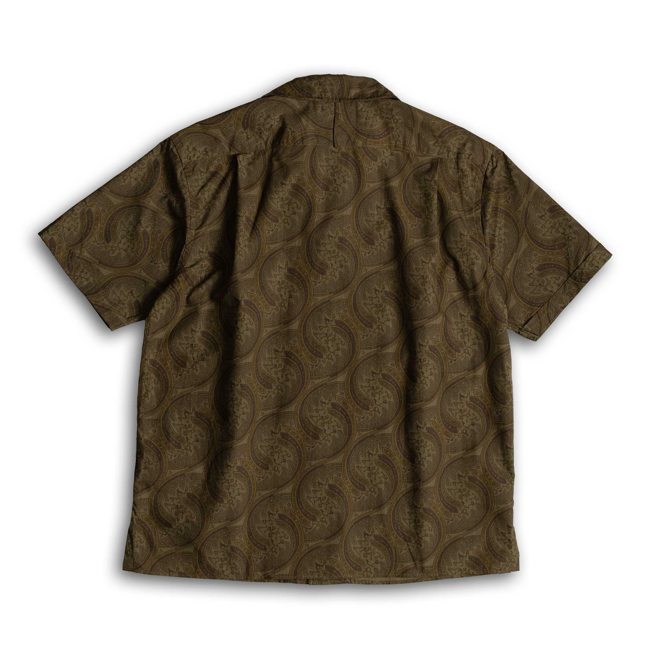Soundman Shark Camp Collar Shirt Brown - Image 2