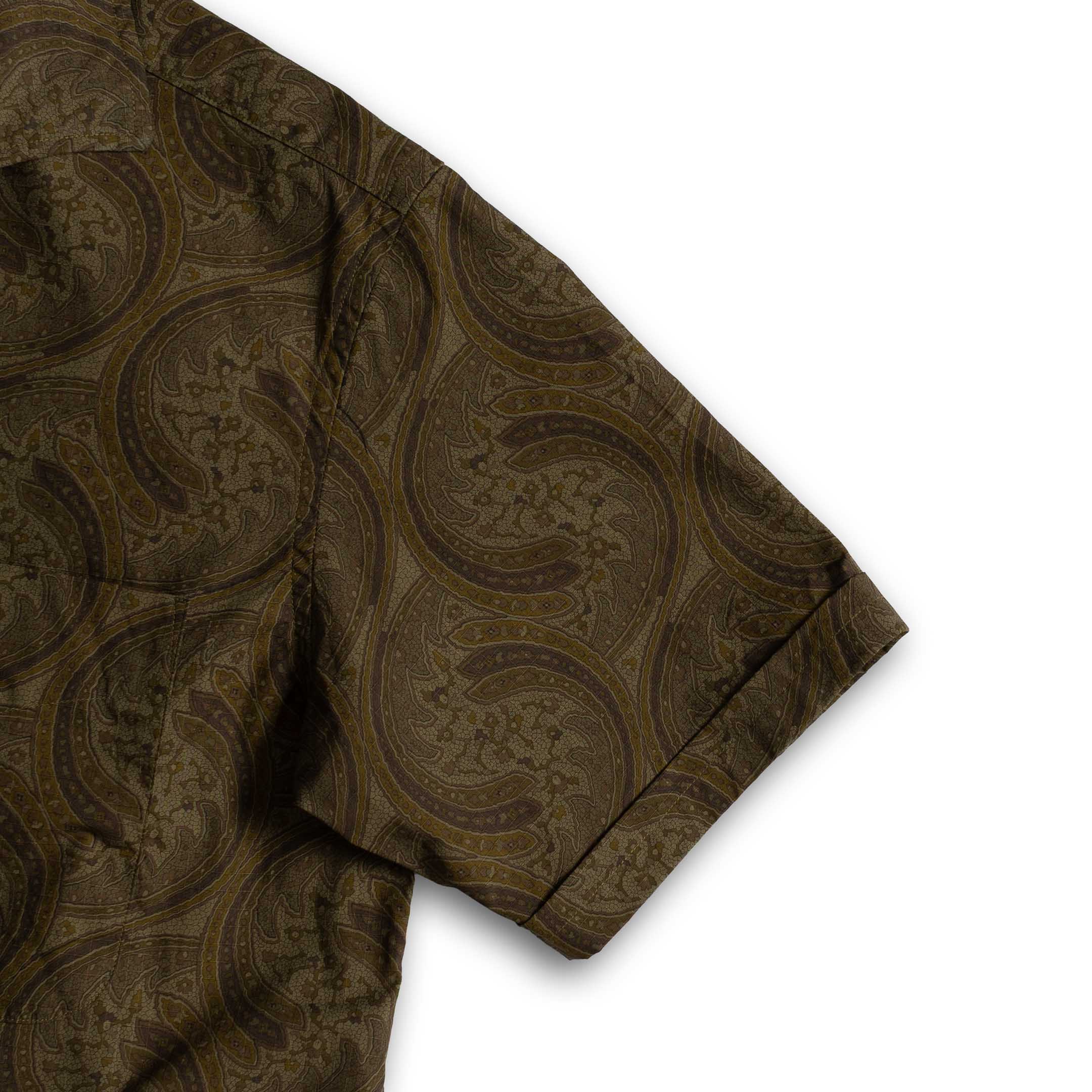 Soundman Shark Camp Collar Shirt Brown - Image 3