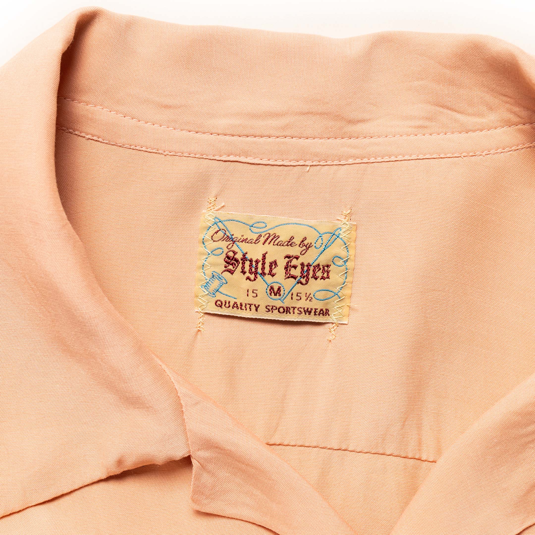 Style Eyes by Toyo Enterprise Plain Rayon Bowling Shirt Pink - Image 3