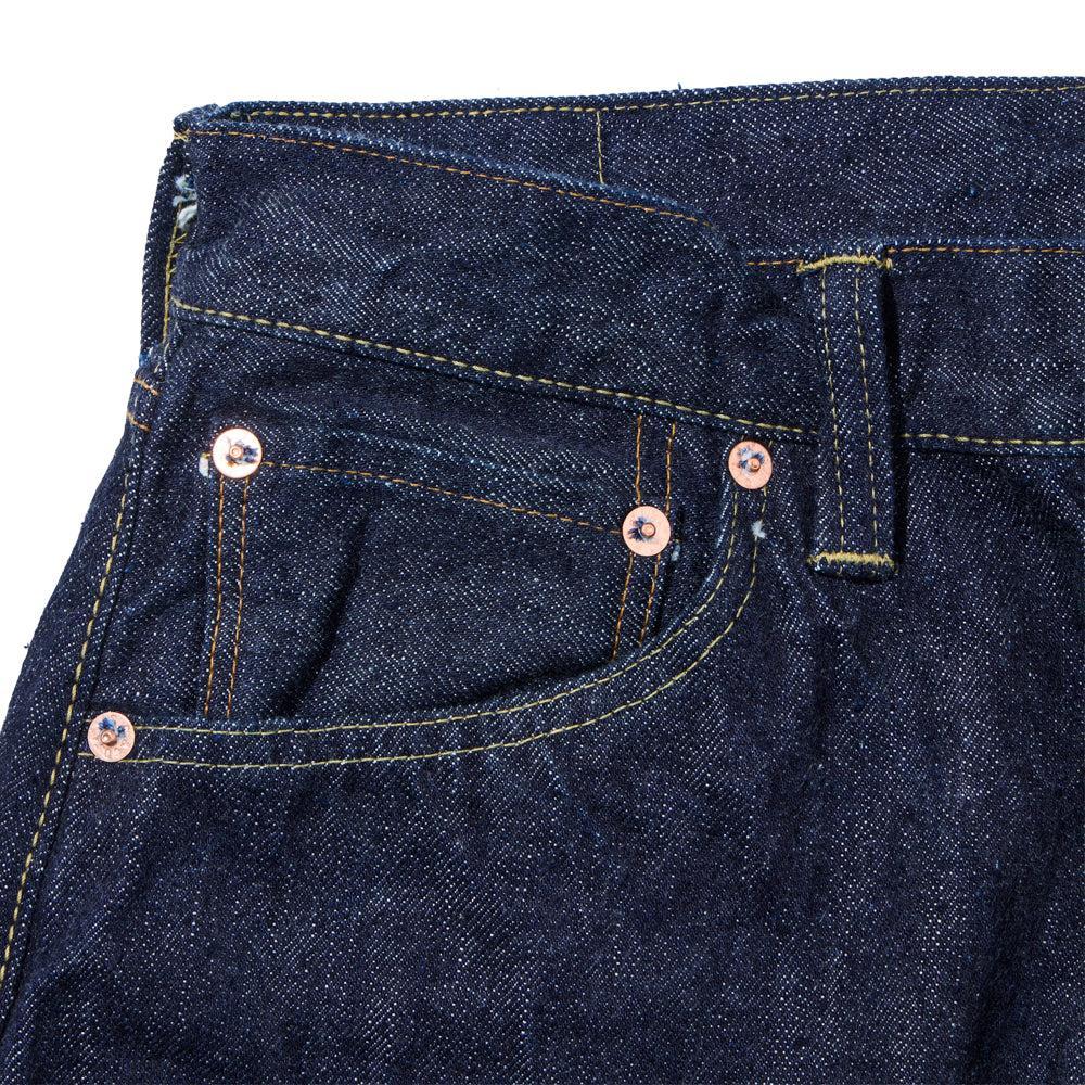 Sugar Cane 2025 13 oz Denim Waist Overalls Wide Leg Jean Indigo - Image 8