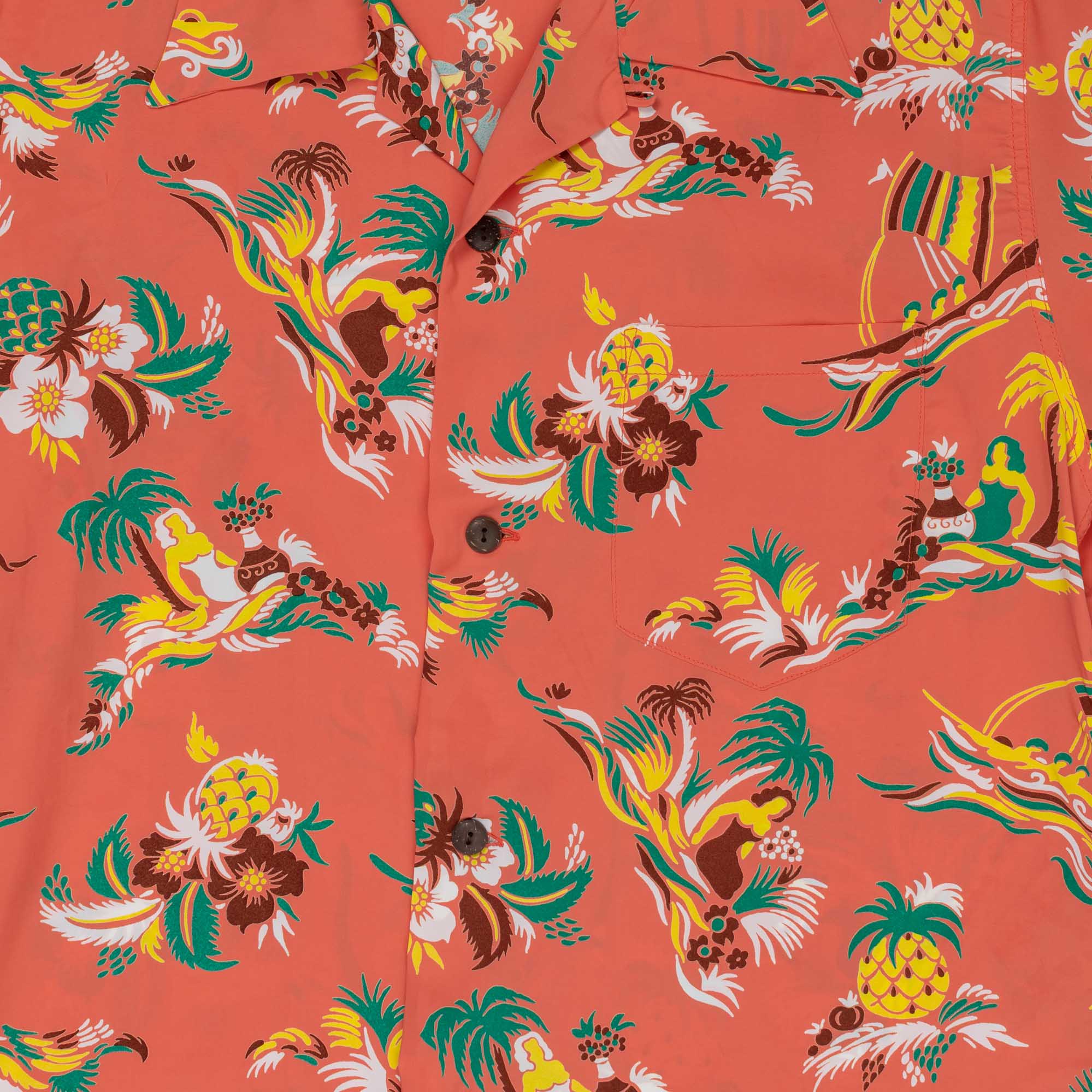 Sun Surf Island Trip Hawaiian Shirt Red - Image 4