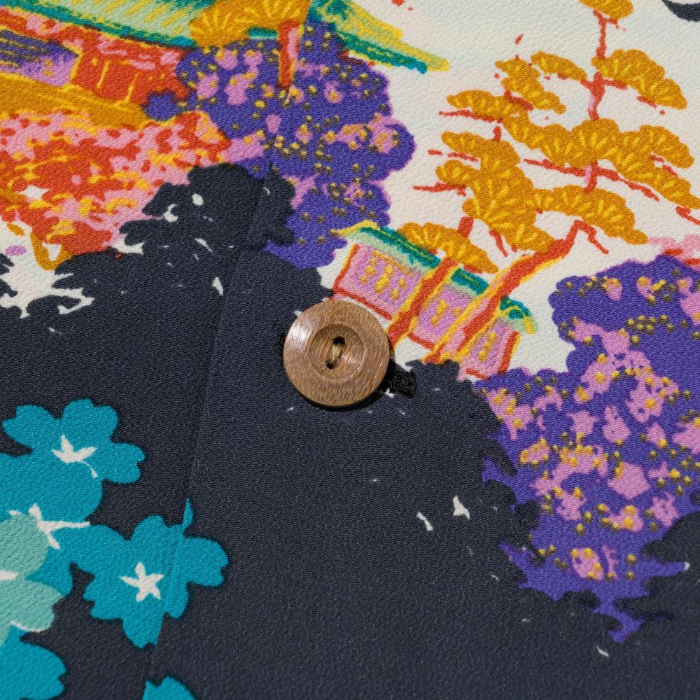 Sun Surf Ancient Capital Hawaiian Shirt Black - Image 4