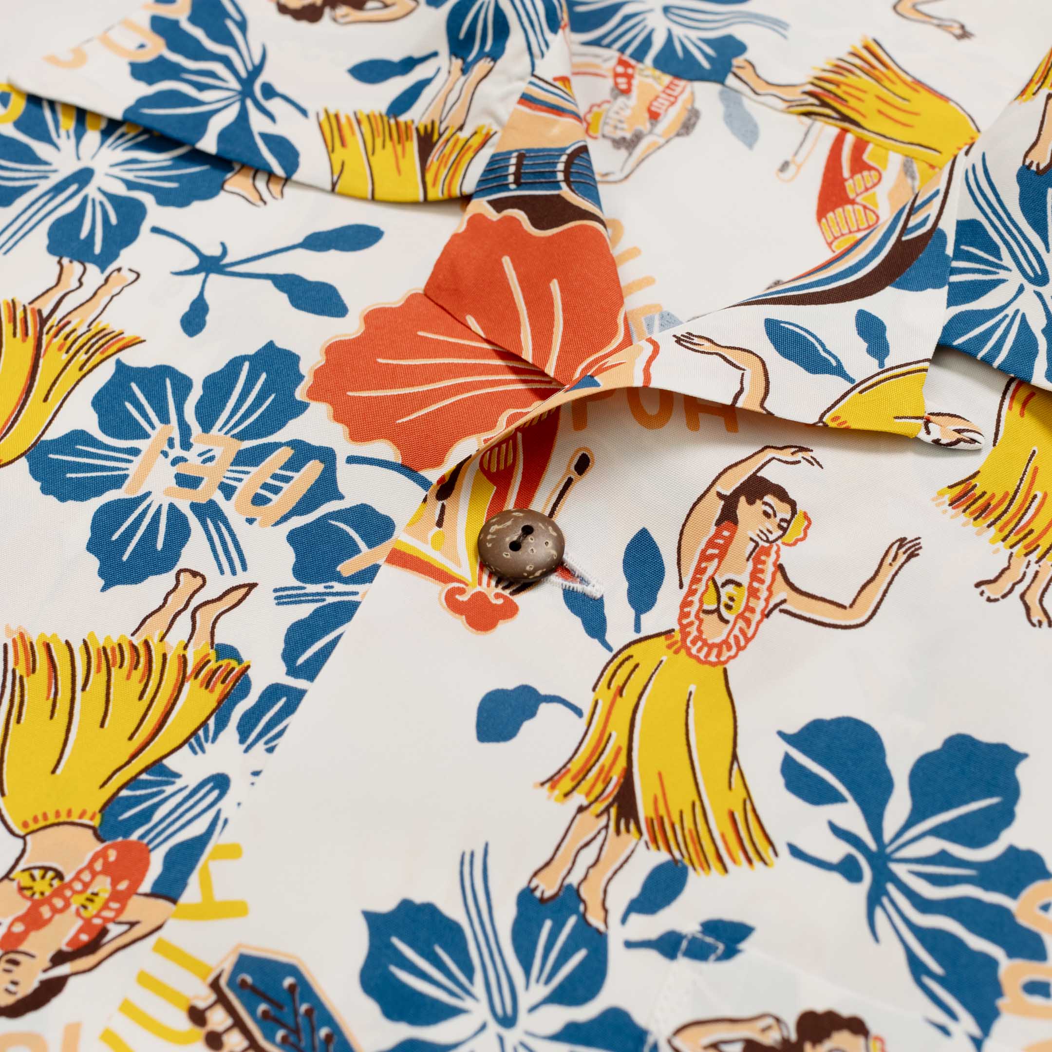 Sun Surf Lovely Hula Hands Hawaiian Shirt Off White - Image 4