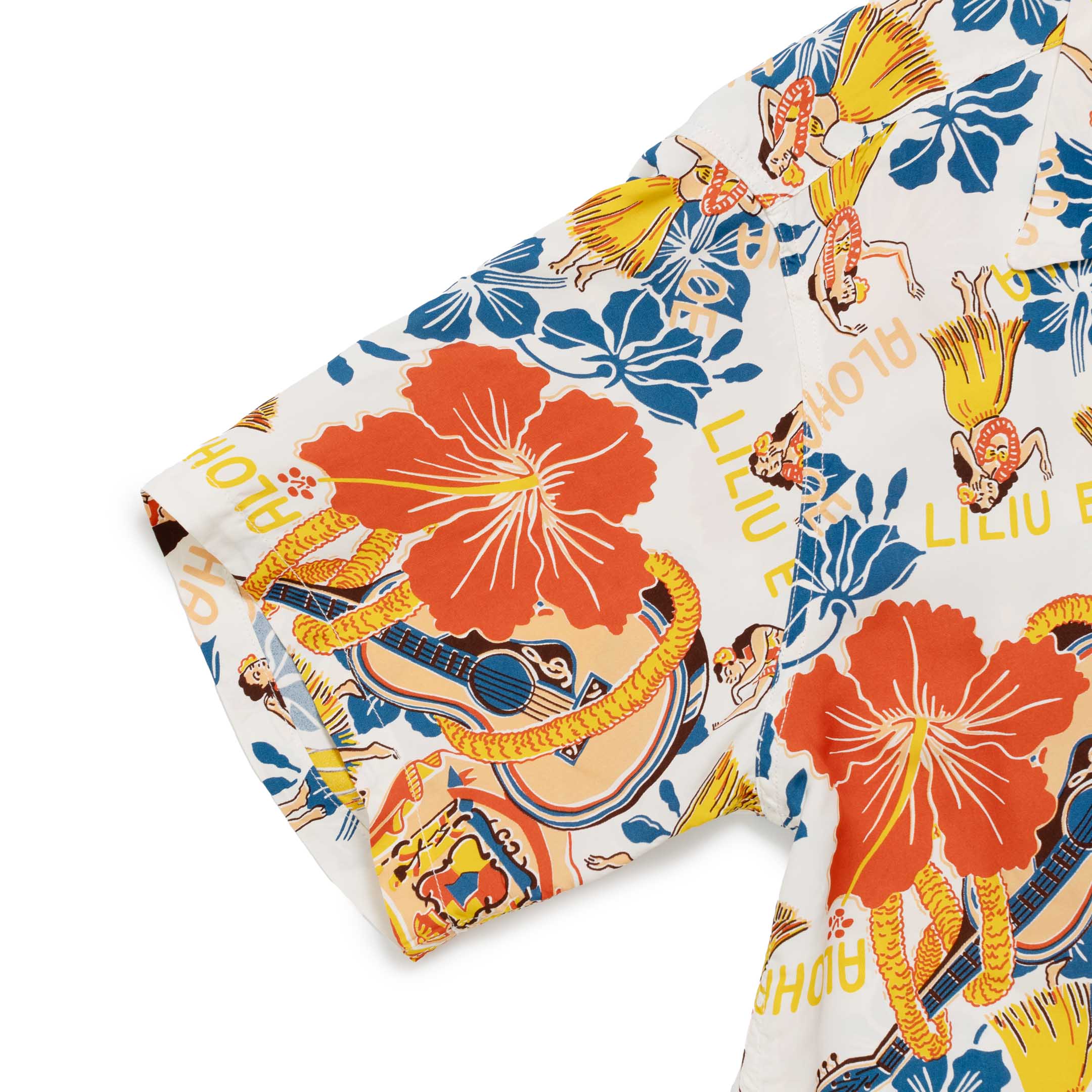Sun Surf Lovely Hula Hands Hawaiian Shirt Off White - Image 5