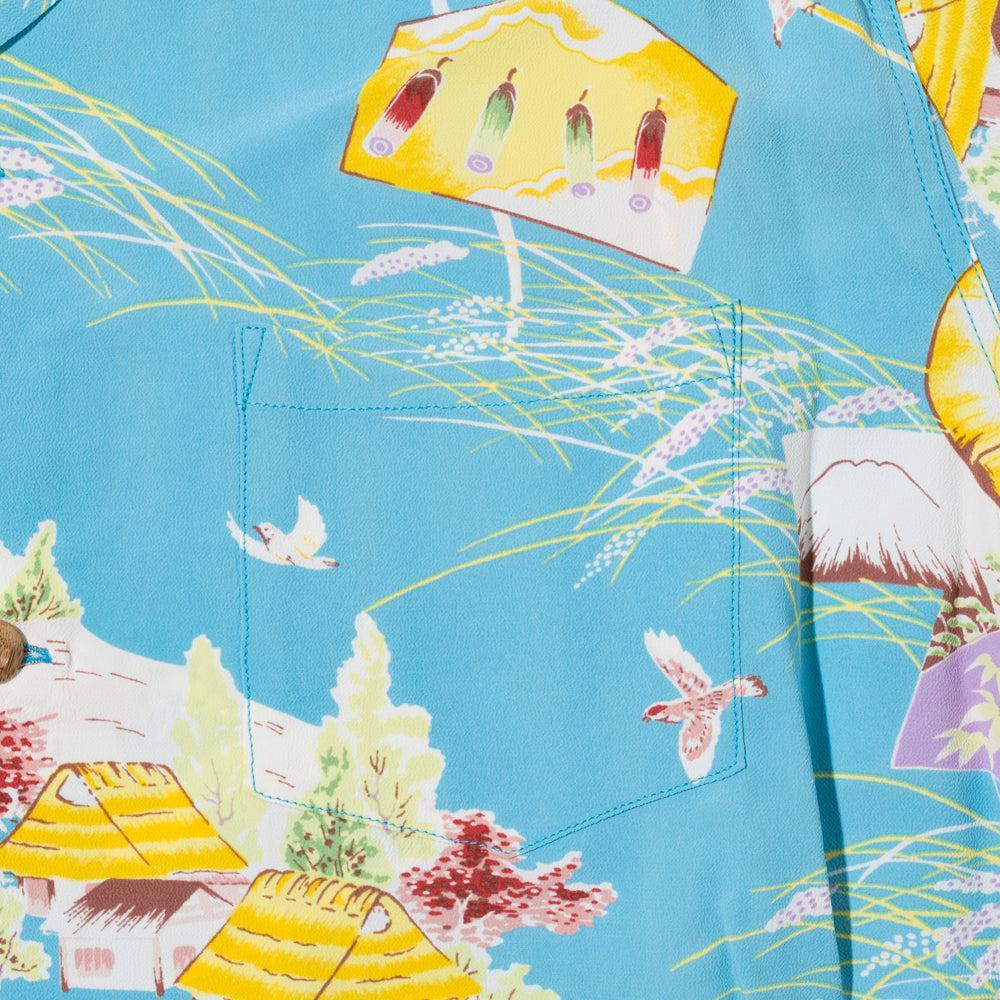 Sun Surf Scarecrow Hawaiian Shirt Blue - Image 5