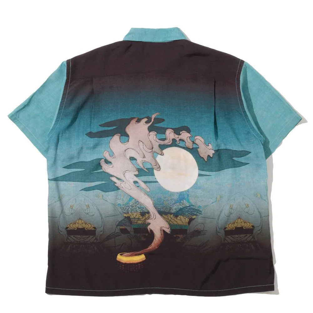 Sun Surf × Yoshitoshi Tsukioka Special Edition Hawaiian Shirt 'Murasaki Inaka Genji' - Image 2