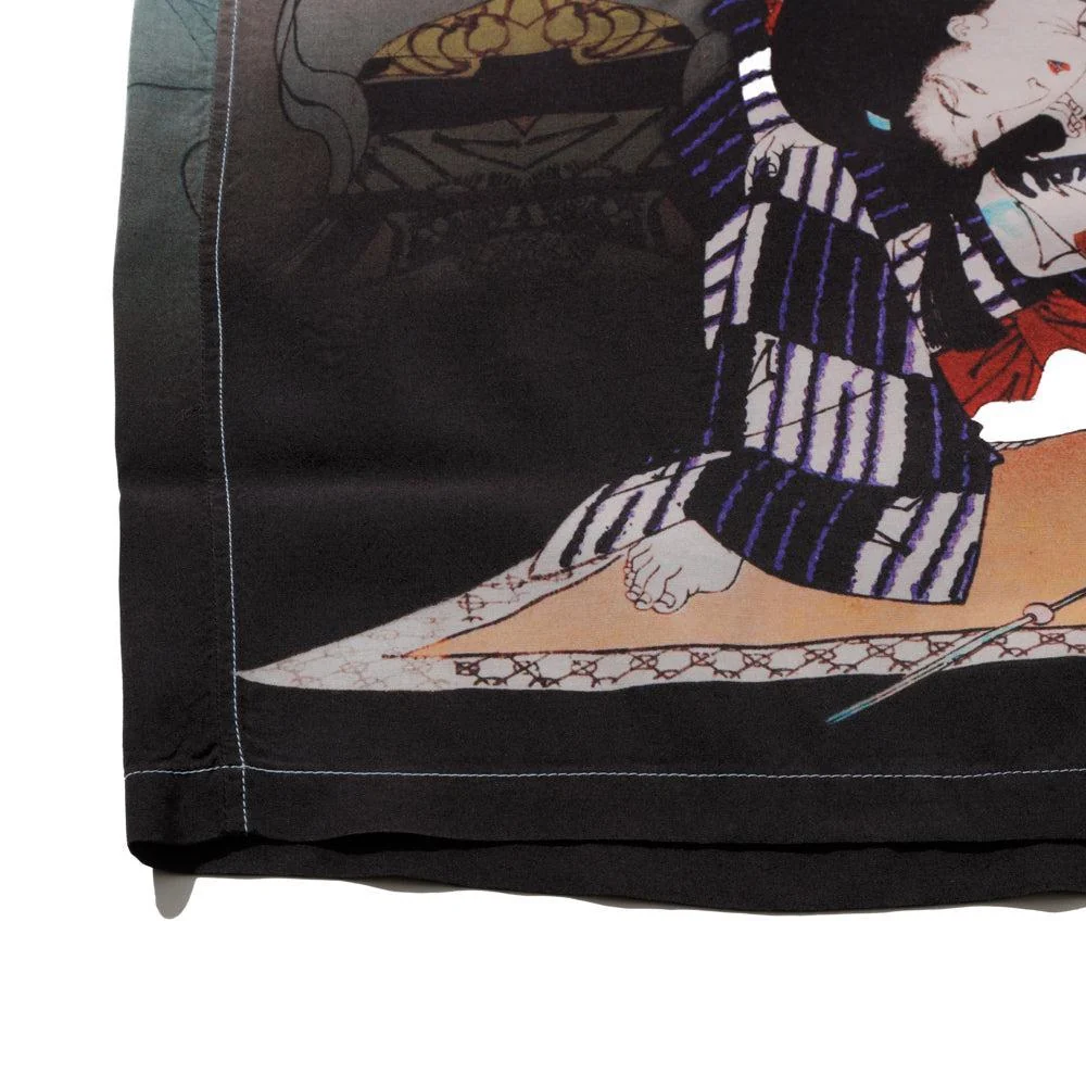 Sun Surf × Yoshitoshi Tsukioka Special Edition Hawaiian Shirt 'Murasaki Inaka Genji' - Image 7