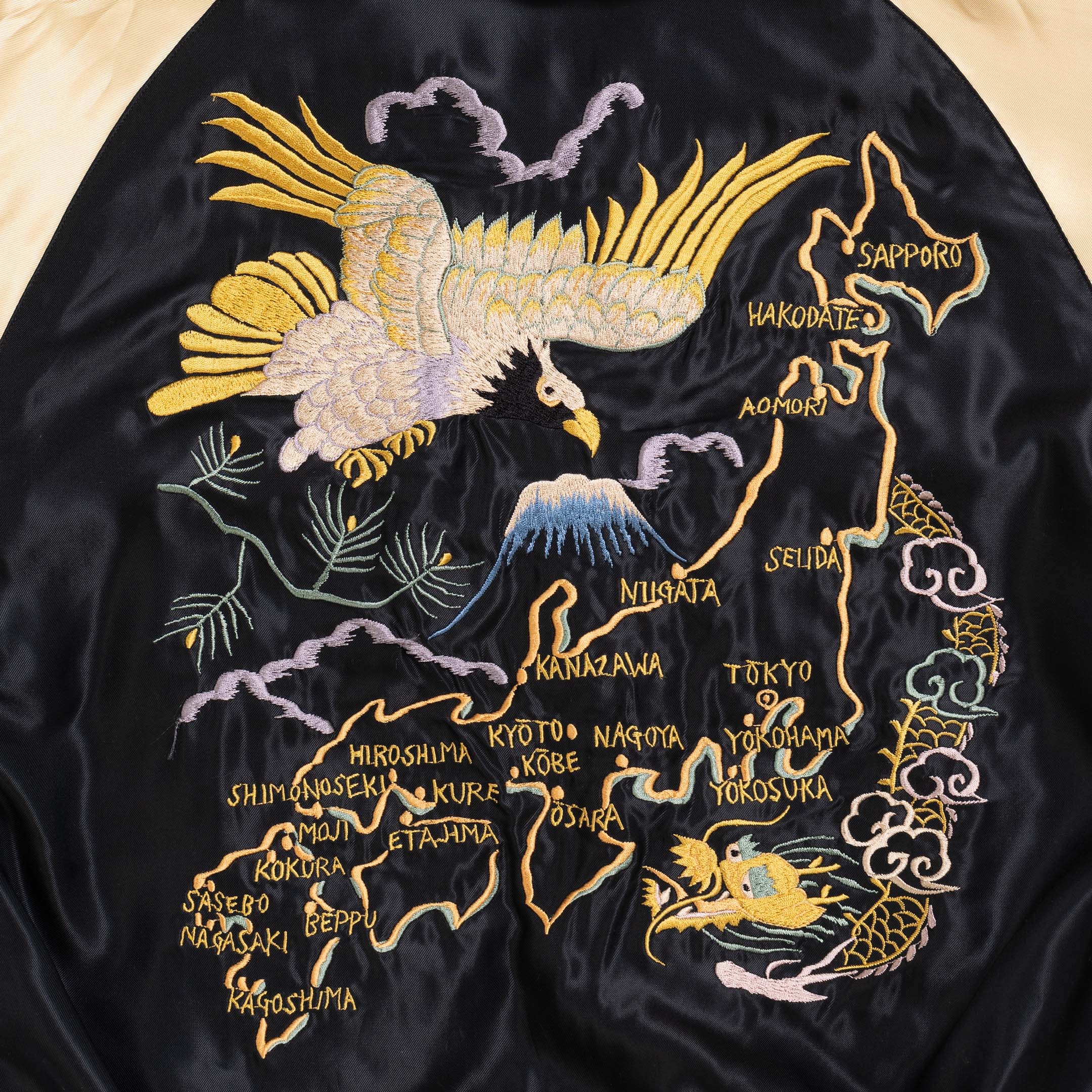 Tailor Toyo Acetate Suka Jacket Japan Map x Eagle Dragon - Image 9