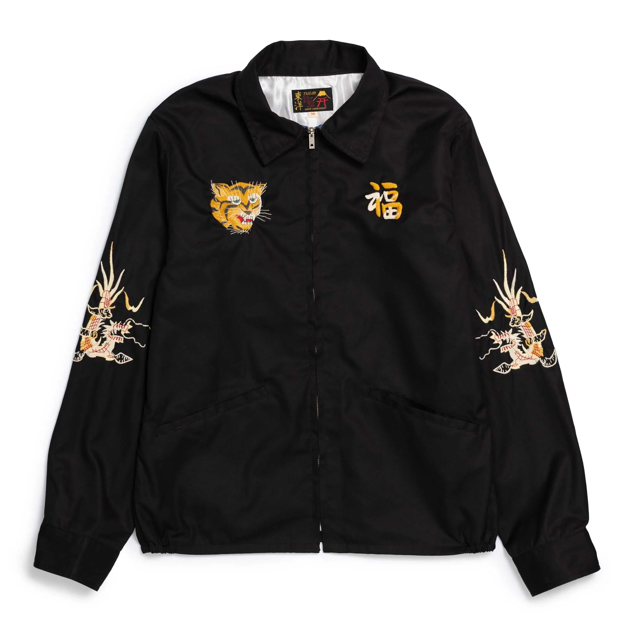 Tailor Toyo Cotton Vietnam Map Jacket Black