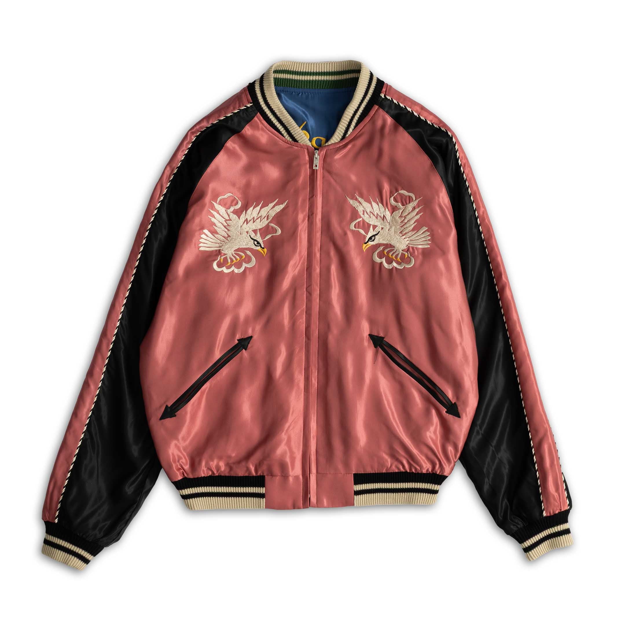 Tailor Toyo White Eagle  Landscape Souvenir Jacket Pink