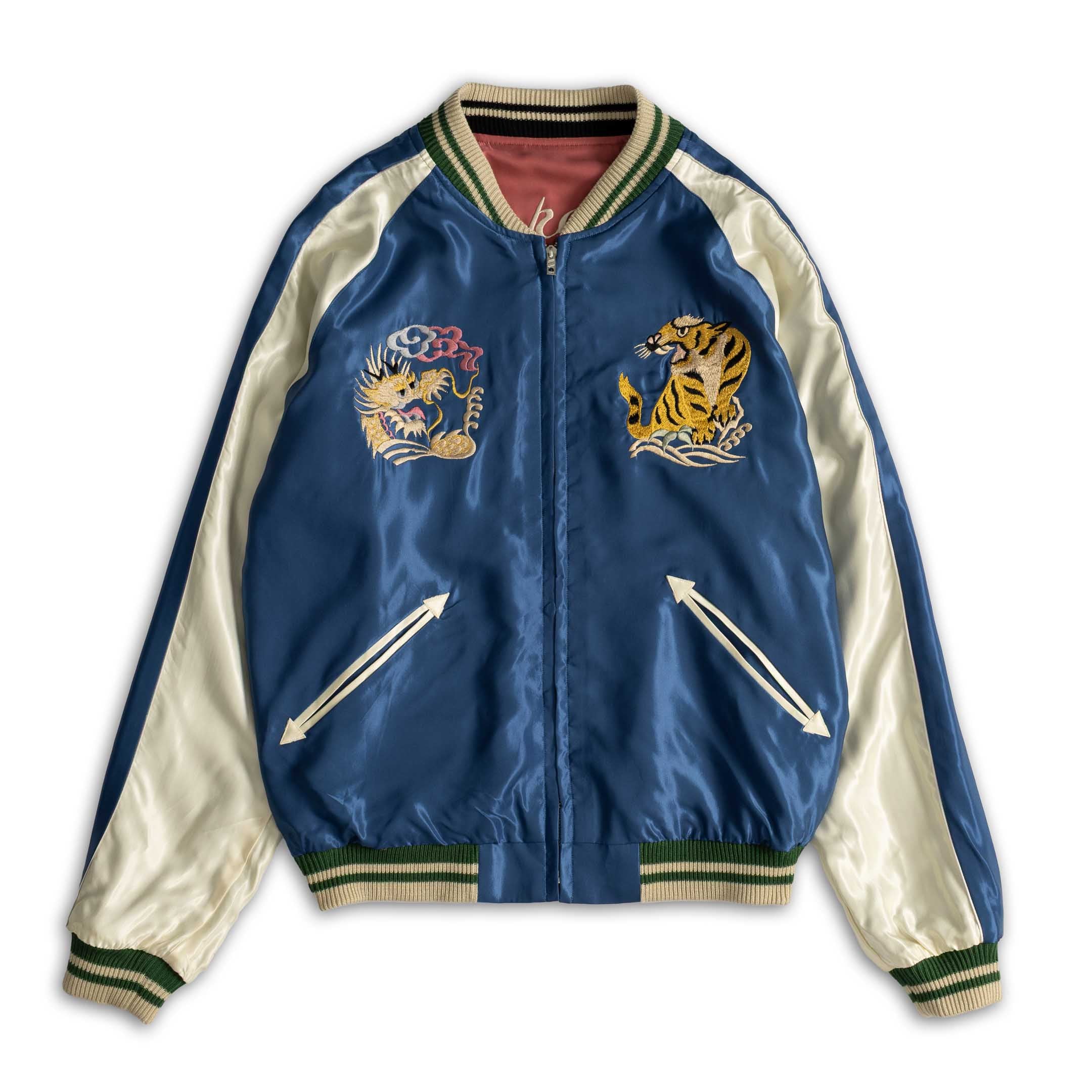 Tailor Toyo White Eagle  Landscape Souvenir Jacket Pink - Image 2