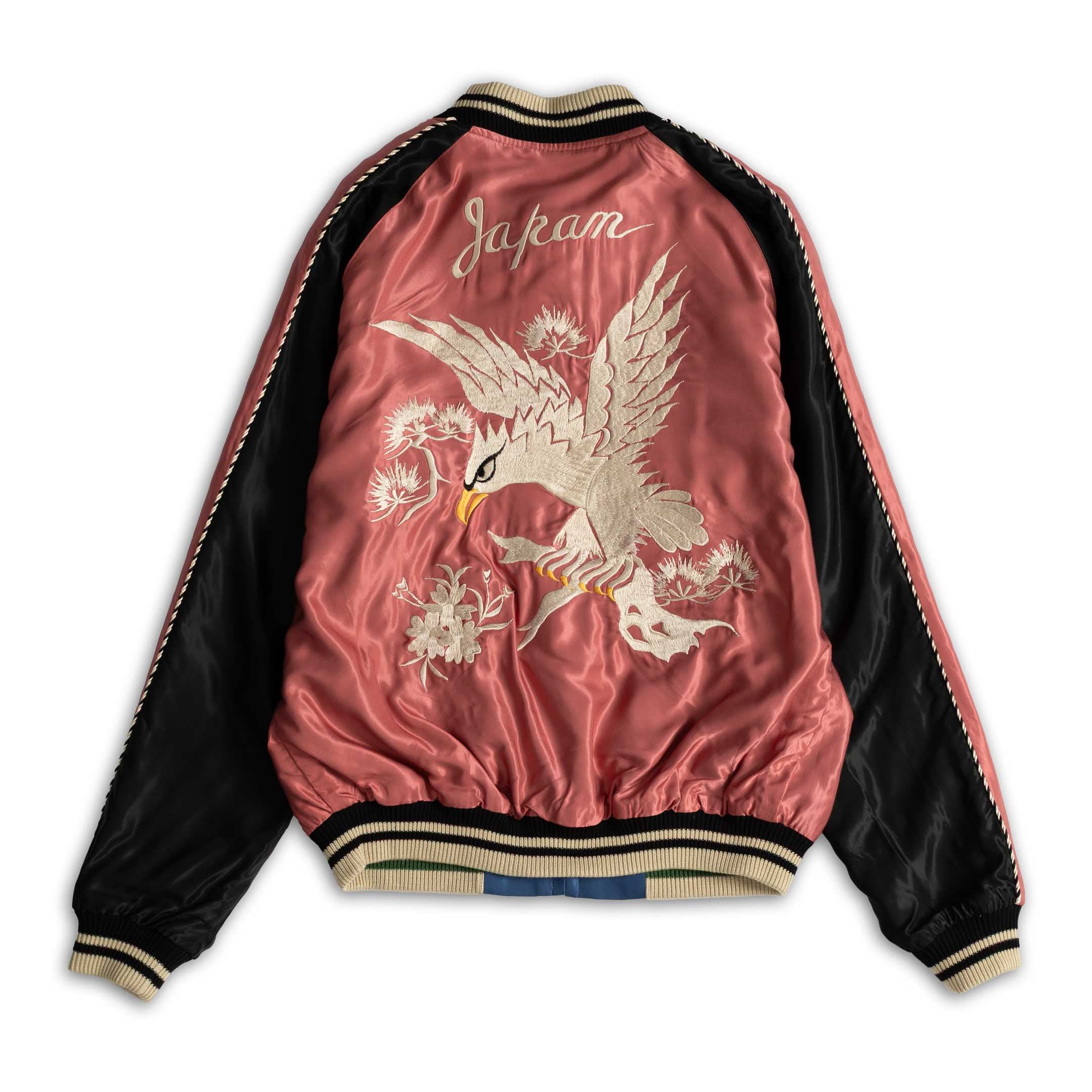 Tailor Toyo White Eagle  Landscape Souvenir Jacket Pink - Image 3