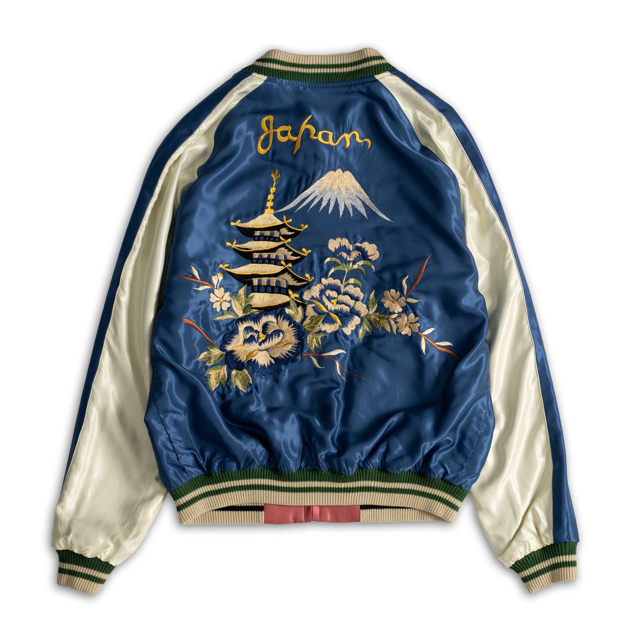 Tailor Toyo White Eagle  Landscape Souvenir Jacket Pink - Image 4