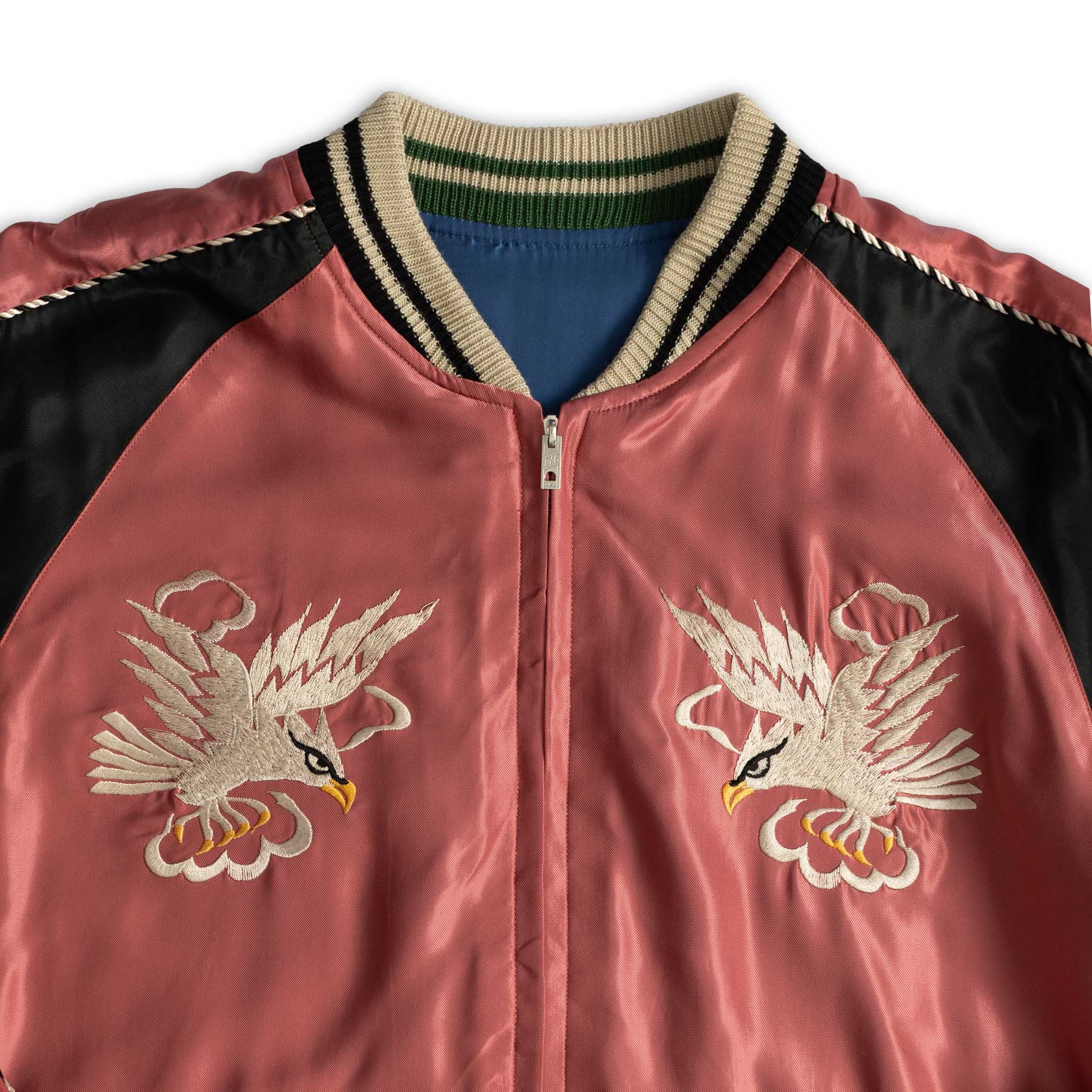 Tailor Toyo White Eagle  Landscape Souvenir Jacket Pink - Image 5