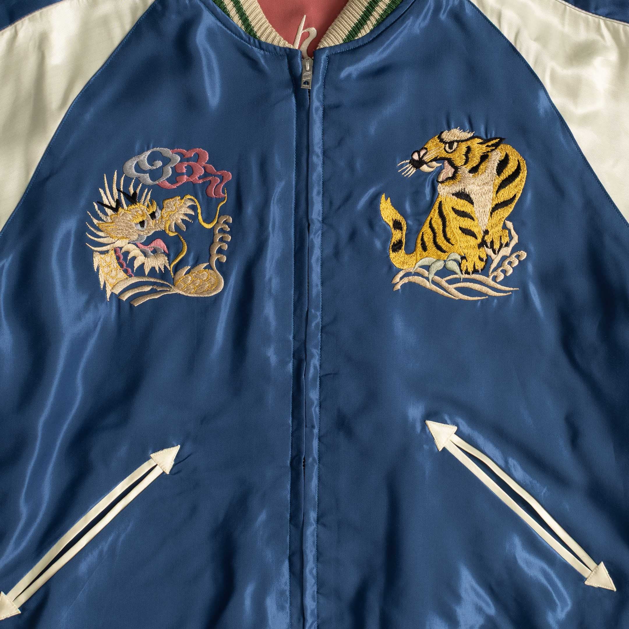 Tailor Toyo White Eagle  Landscape Souvenir Jacket Pink - Image 8