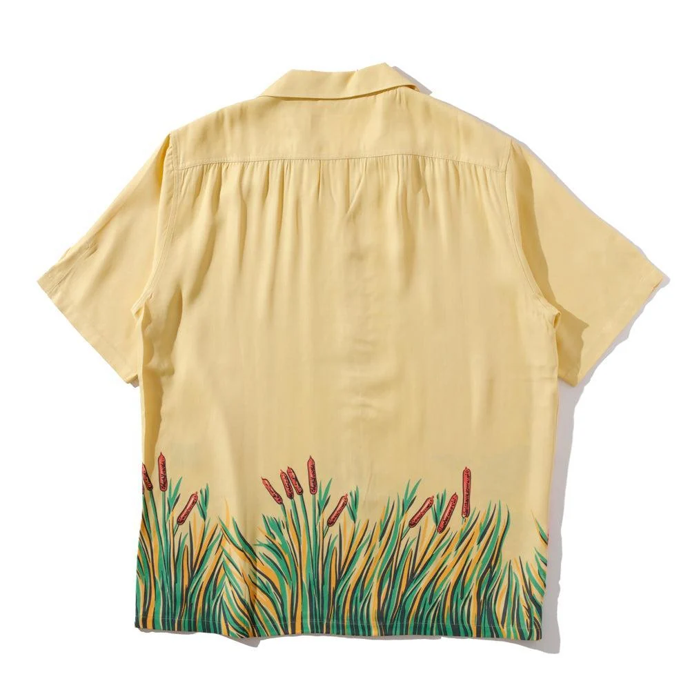 The Groovin High 1940's Beach Shirt Yellow - Image 2