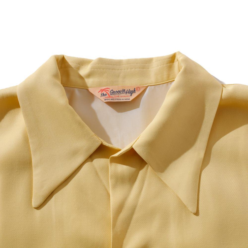 The Groovin High 1940's Beach Shirt Yellow - Image 3