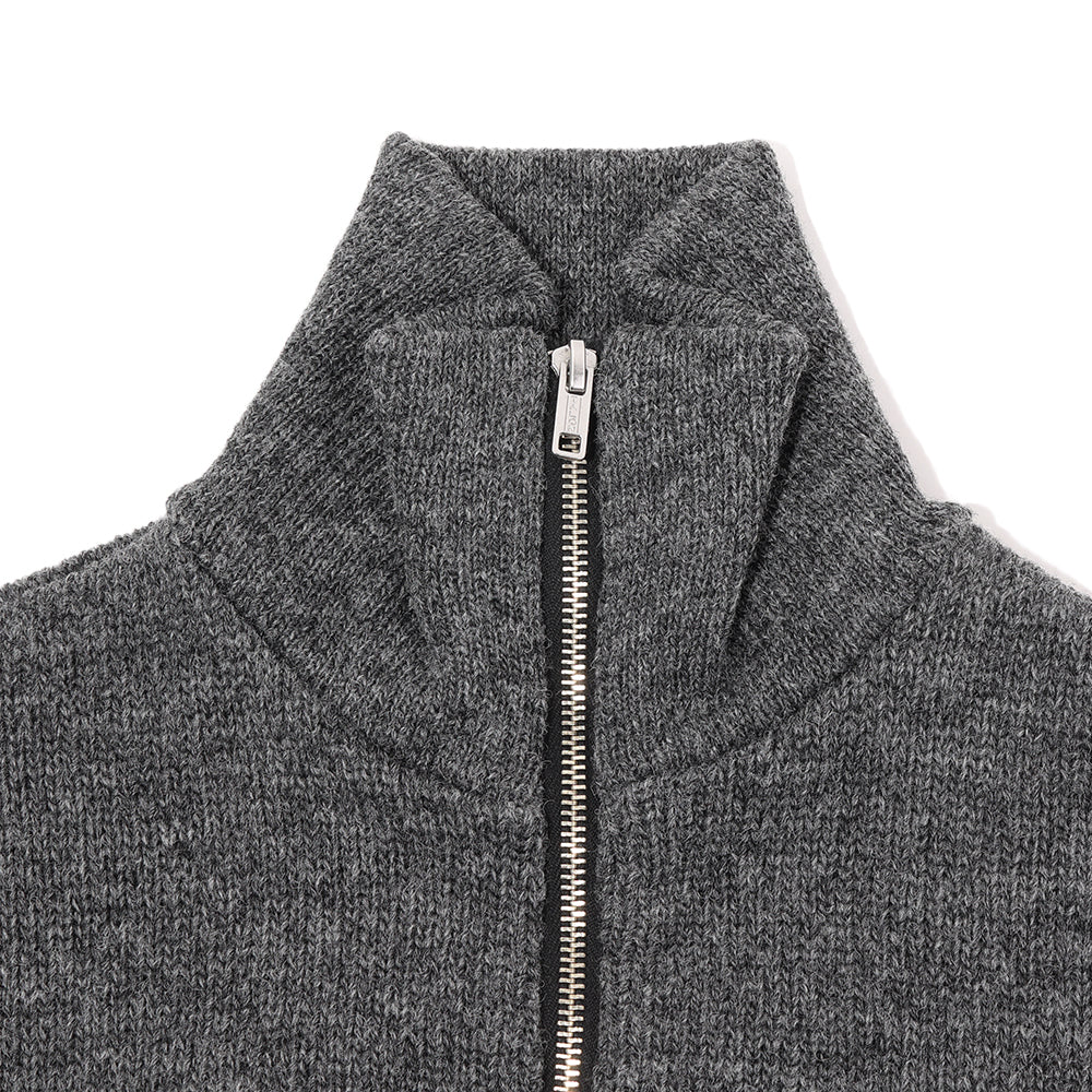 The Groovin High 1940's Zip-Up Knit Grey - Image 3