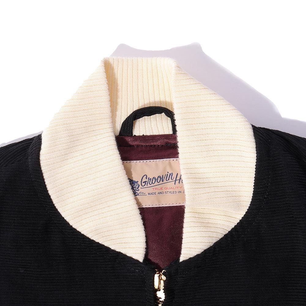 The Groovin High 1950's Corduroy Blouson Black - Image 3