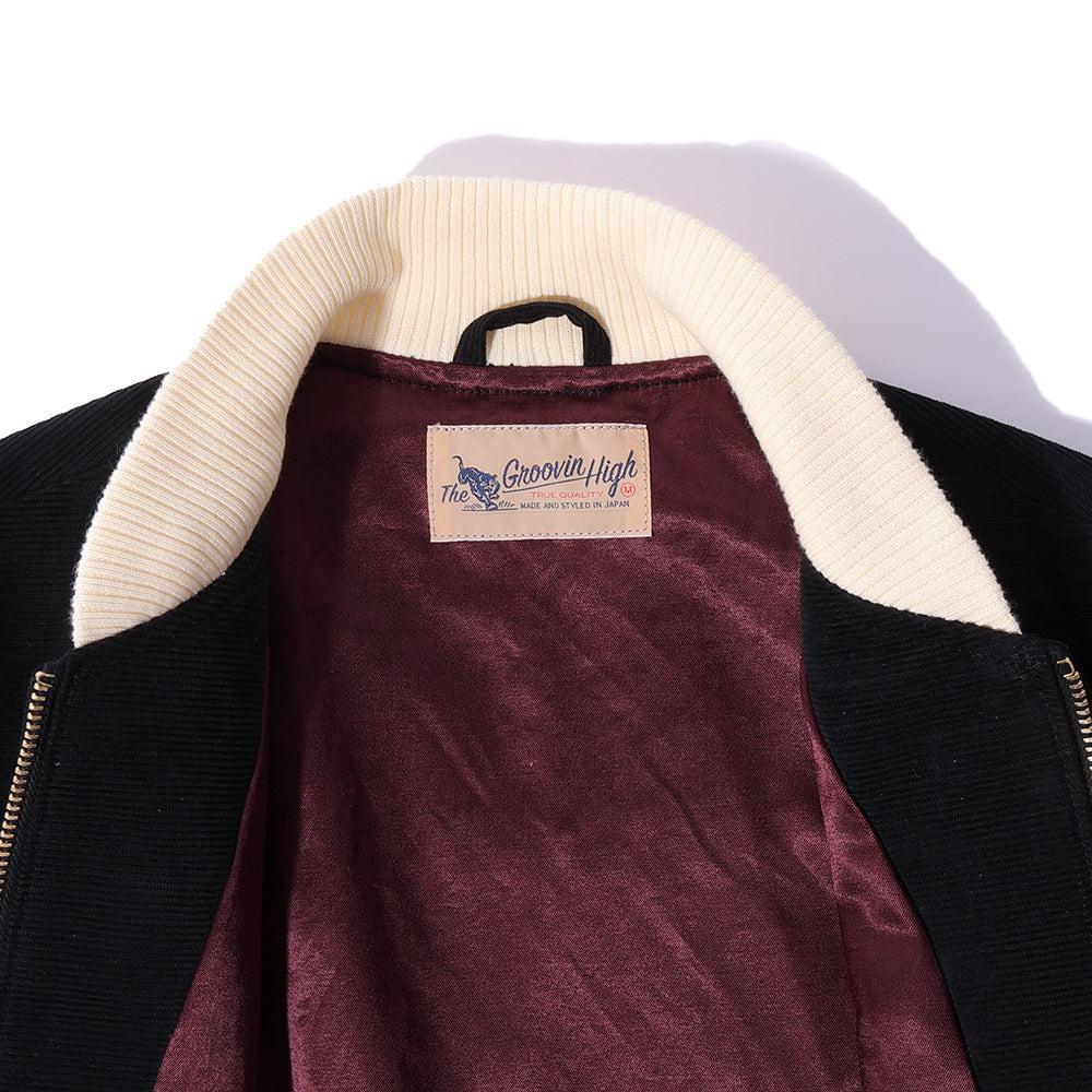 The Groovin High 1950's Corduroy Blouson Black - Image 6