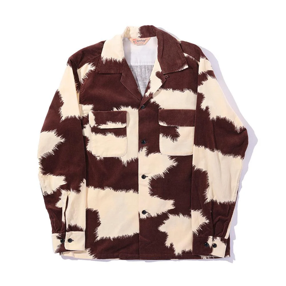 The Groovin High 1950's Flannel Shirt Cream
