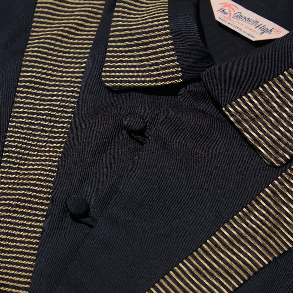 The Groovin High 1950's Pullover Shirt Black - Image 4