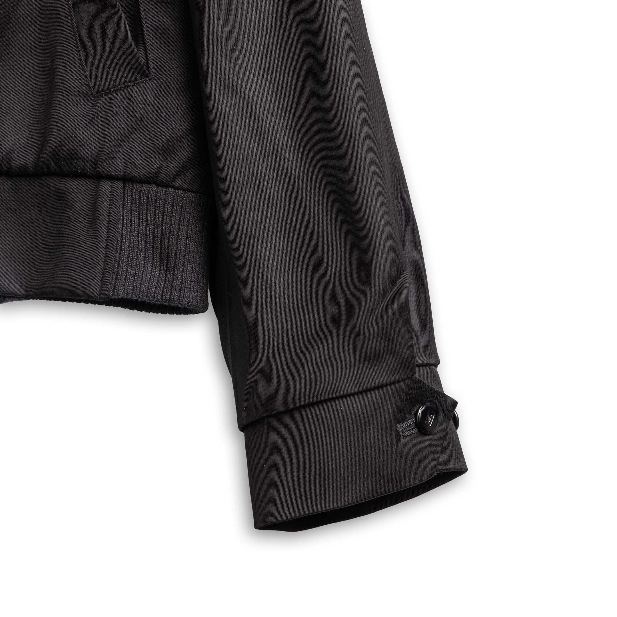 The Groovin High 1950s Rayon Drizzler Jacket Black - Image 5