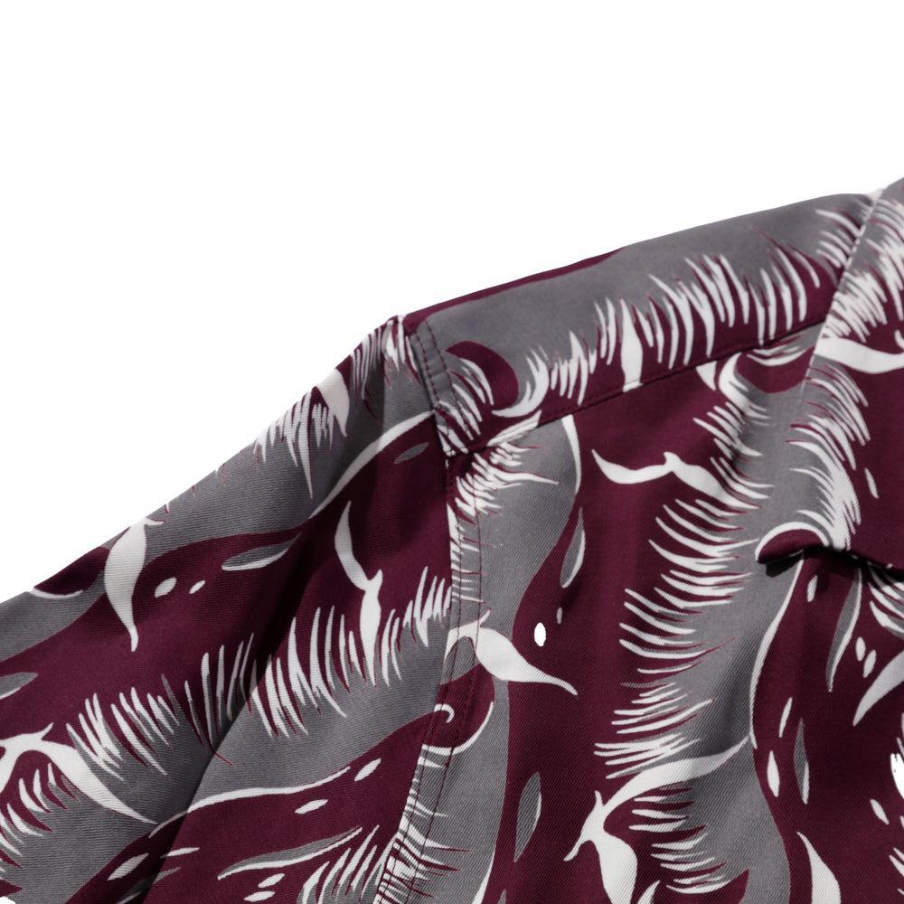 The Groovin High 50's L/S Shirt Seagull Wine - Image 4