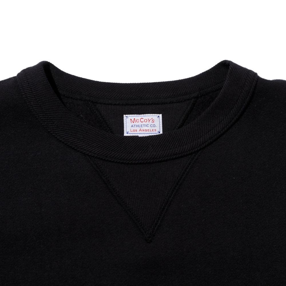 The Real McCoy's 10.oz Loopwheel Sweatshirt Black - Image 3