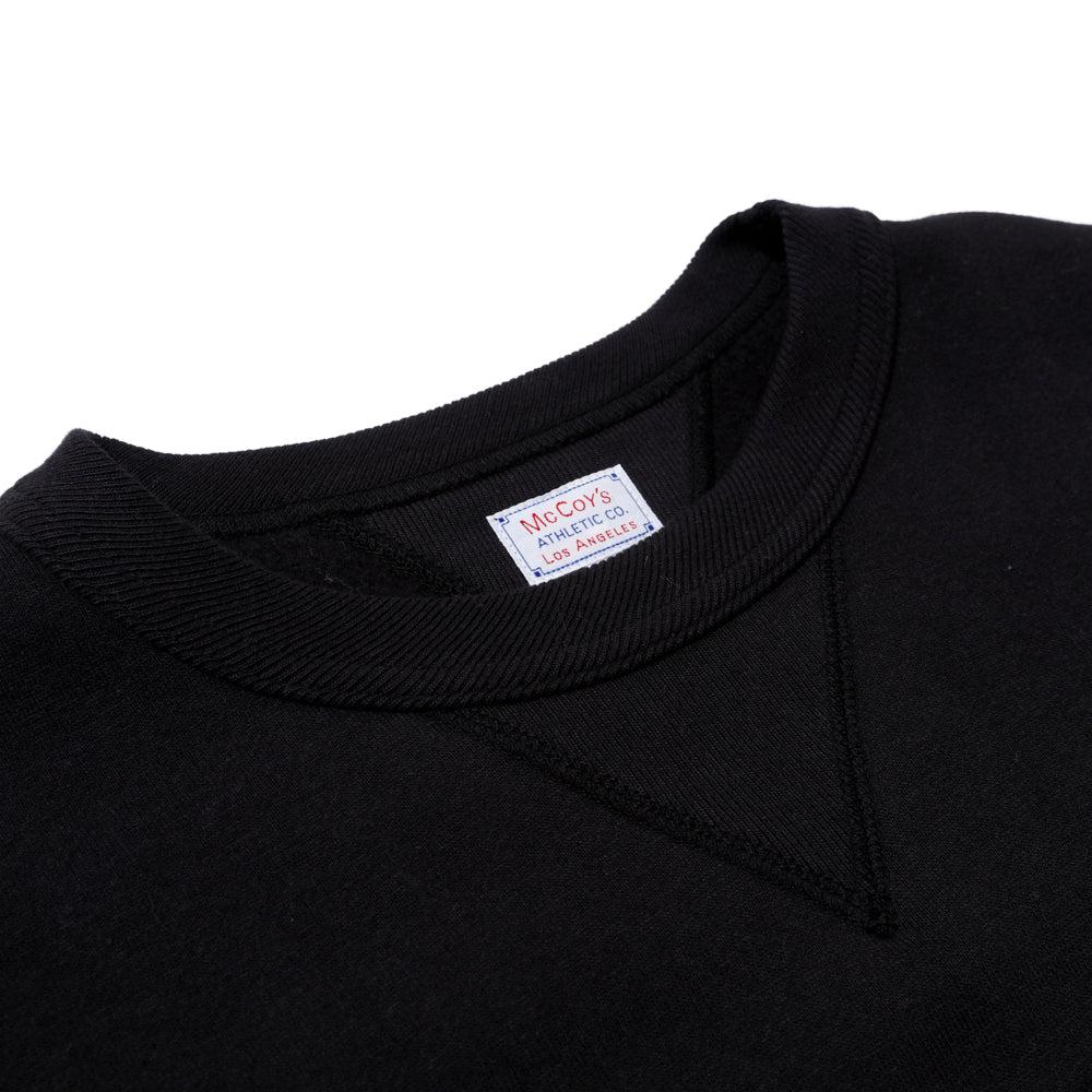 The Real McCoy's 10.oz Loopwheel Sweatshirt Black - Image 4