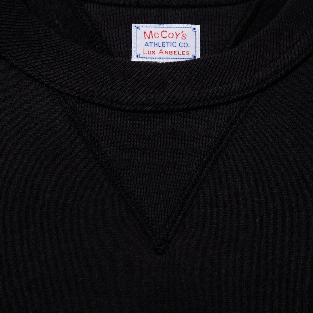 The Real McCoy's 10.oz Loopwheel Sweatshirt Black - Image 8