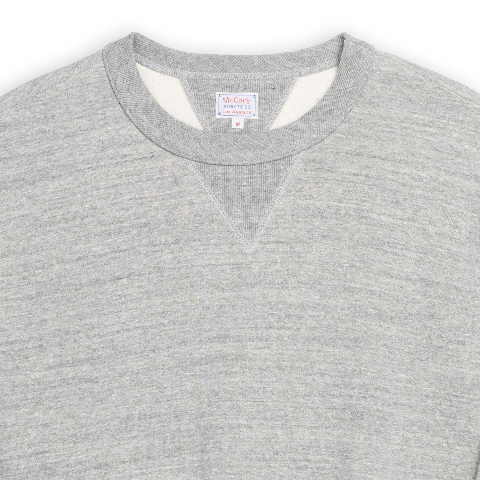 The Real McCoy's 10.oz Loopwheel Sweatshirt Grey - Image 2