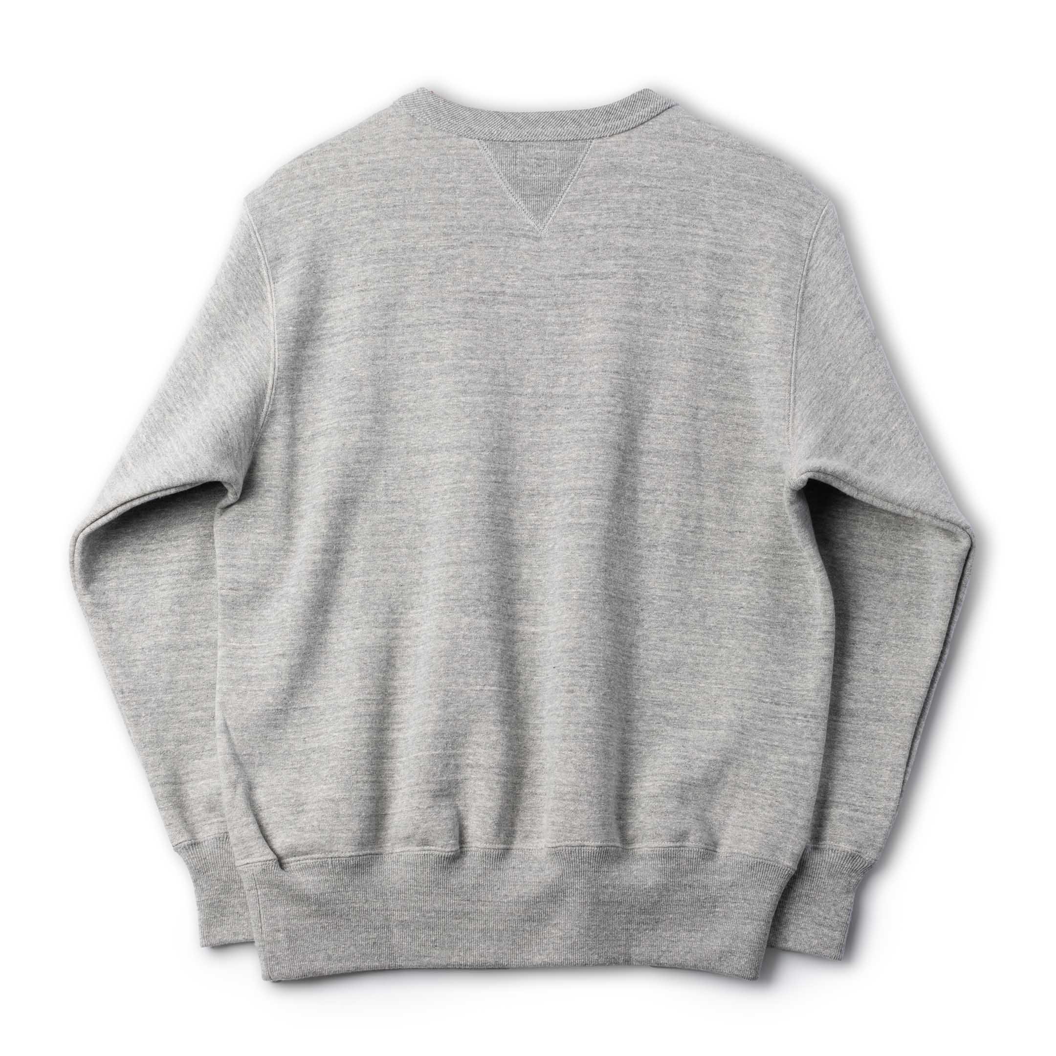 The Real McCoy's 10.oz Loopwheel Sweatshirt Grey - Image 4
