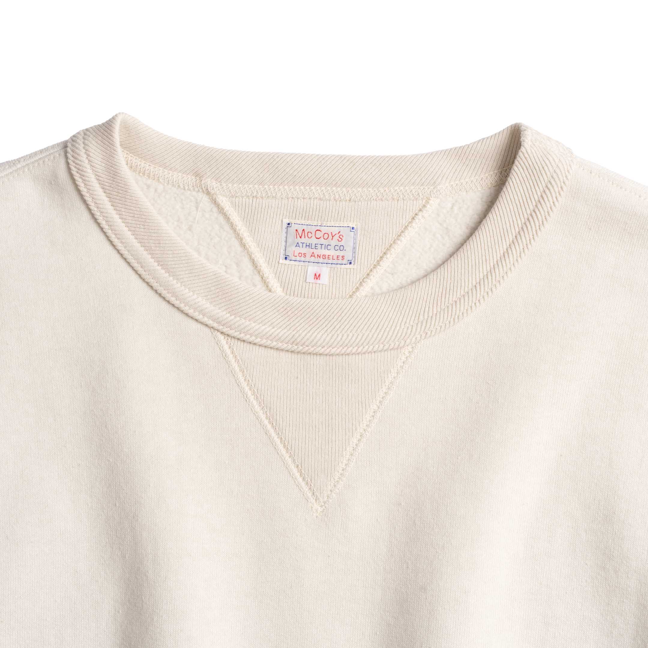 The Real McCoy's 10.oz Loopwheel Sweatshirt Milk - Image 3