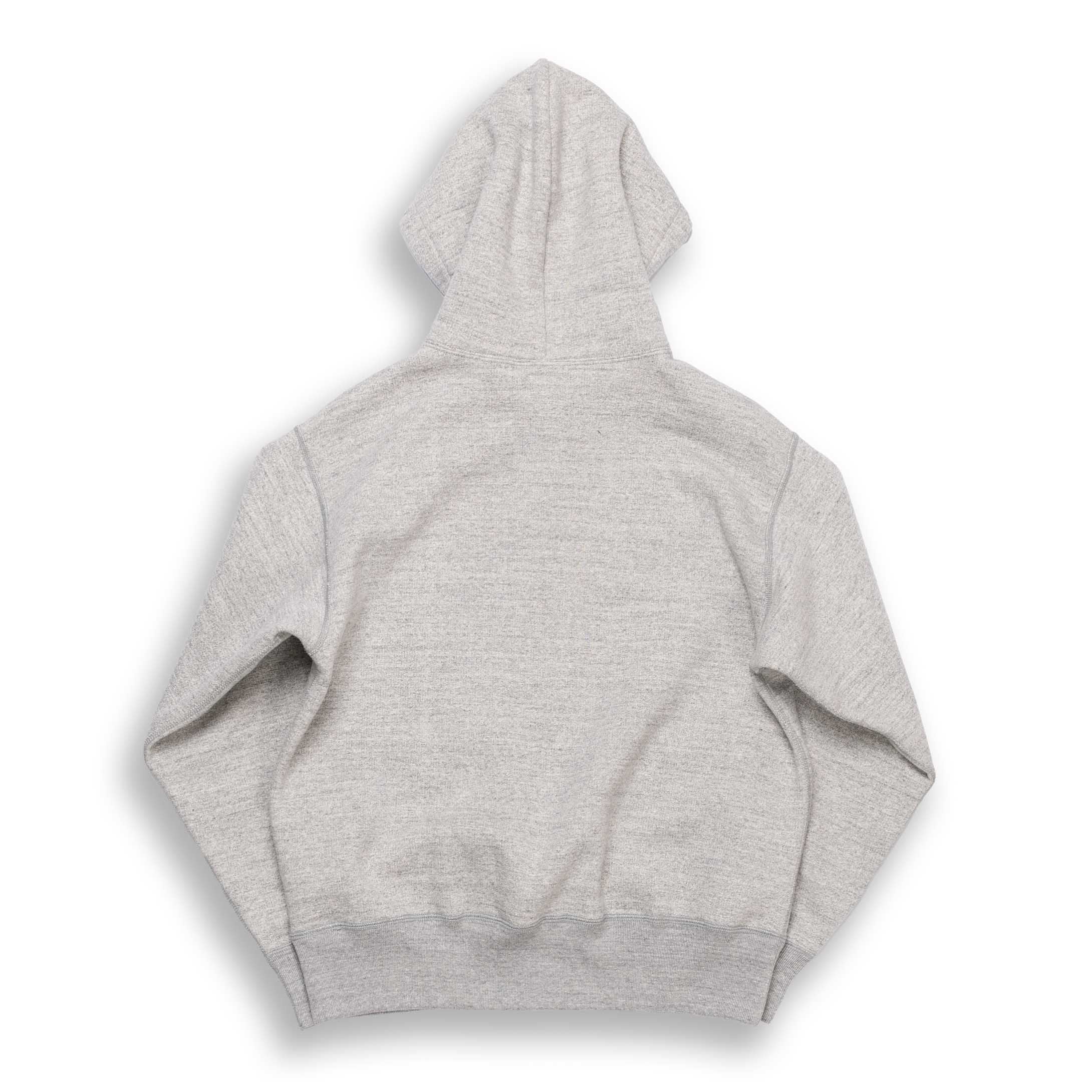 The Real McCoy's 12. oz Ballpark F/Z Hooded Sweatshirt Grey - Image 4