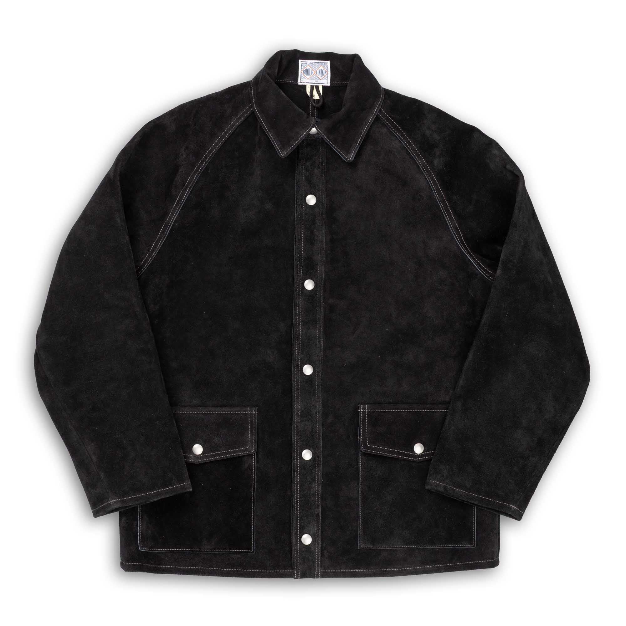 The Real McCoy's 8HU Leather Welder Jacket Black