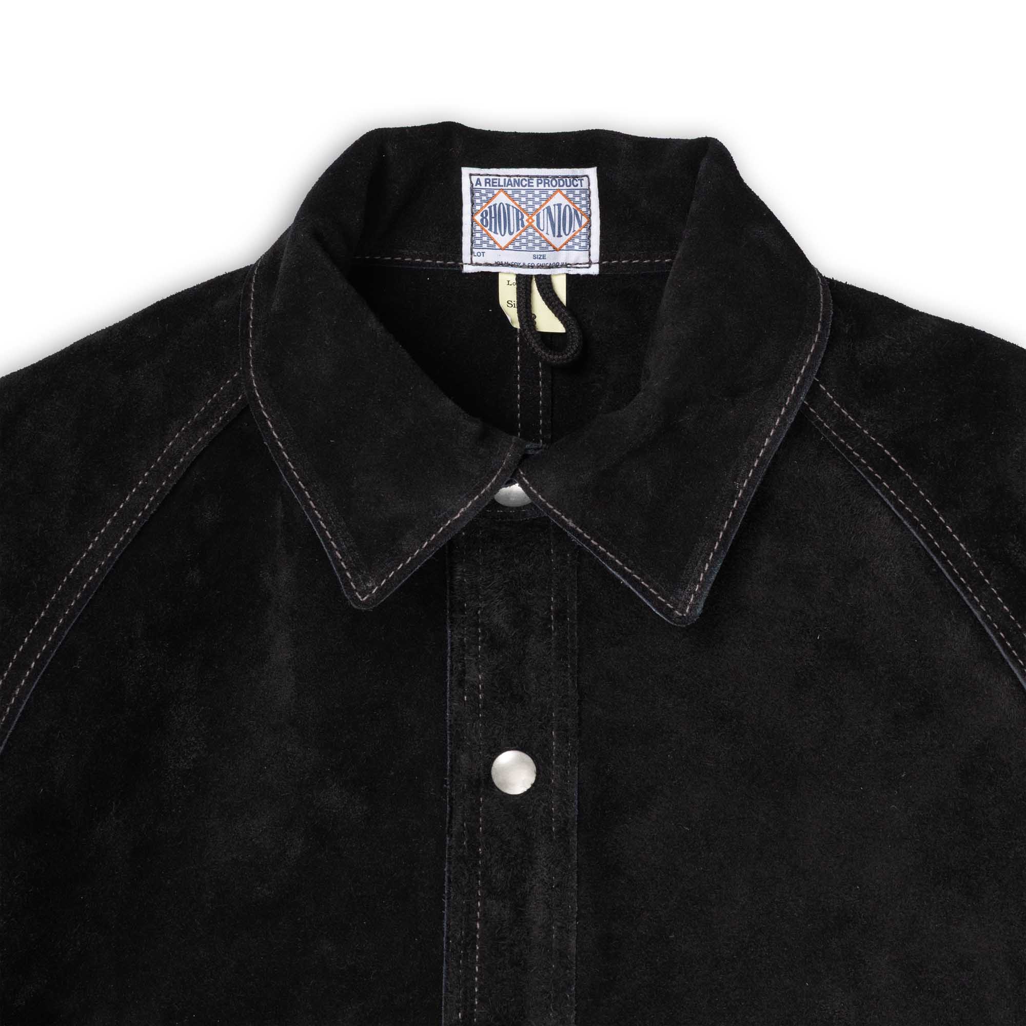 The Real McCoy's 8HU Leather Welder Jacket Black - Image 3