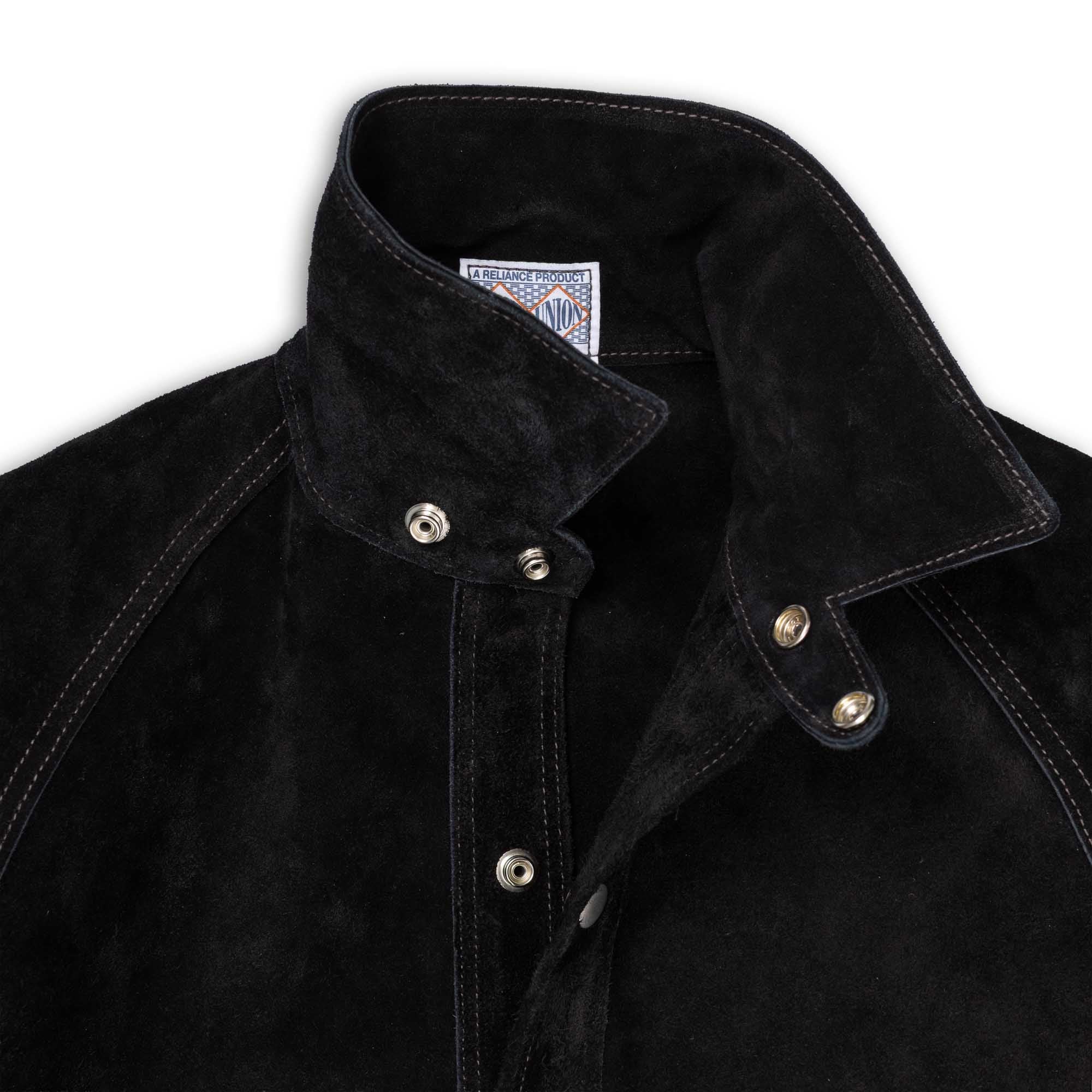 The Real McCoy's 8HU Leather Welder Jacket Black - Image 4
